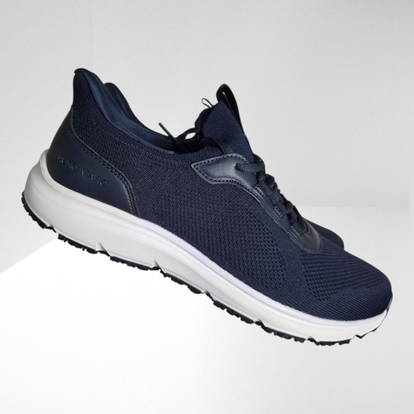 Bruno Marc Men’s Navy Mesh Sneakers – Size 10.5 (Brand New) - Picture 4 of 9